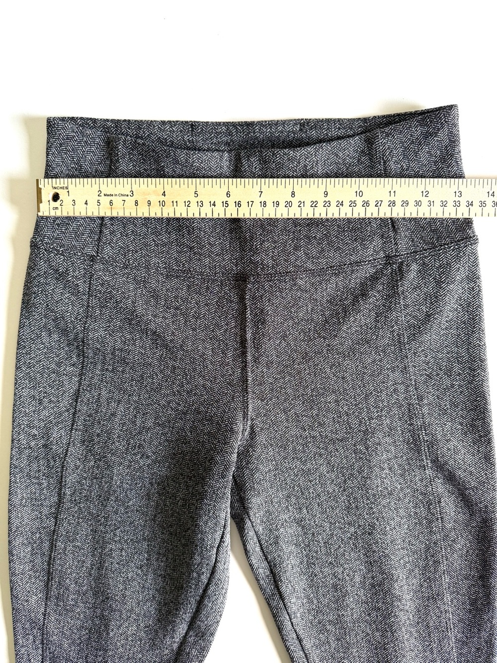 Athleta Black and White Herringbone Knit Leggings - Picture 9 of 16
